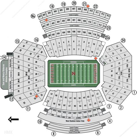 Memorial Stadium Lincoln Seating Map Awesome Home
