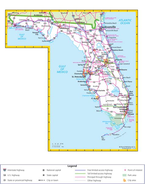 Road Map Of Florida Highways Florida Road Map Map Tools