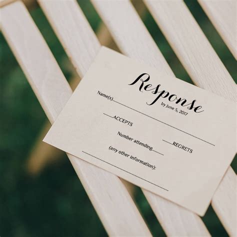 Printable Wedding Rsvp Template Rsvp Card Byron Any Etsy