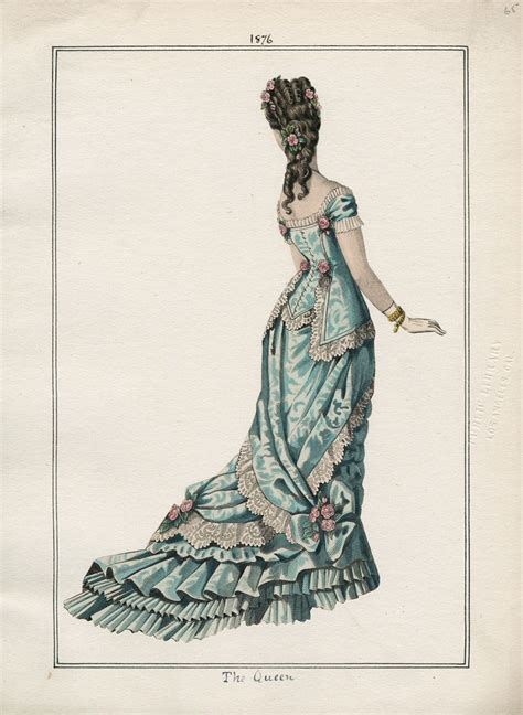 The Queen 1876 Lapl Fashion Plates Victorian Era Fashion Fashion