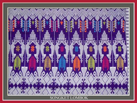 Songket Lombok Kain Tenun Traditional Fabric Lombok Textile Design