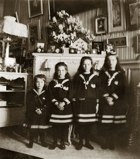 The Grand Duchesses Olga Tatiana Maria And Anastasia Daughters Of