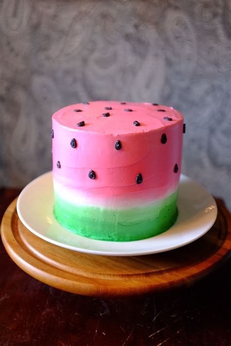 Watermelon Birthday Cake Cake Homemade Birthday Cakes Girl Cakes