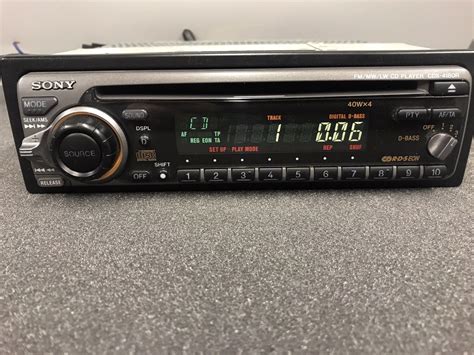 Old sony car cd player. Old Sony Car Radio Stereo Cd Player Model Cdx-4180r Retro ...