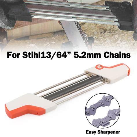 2 In 1 Easy File Chainsaw Chain Sharpening Tool For Stihl 1364 52mm