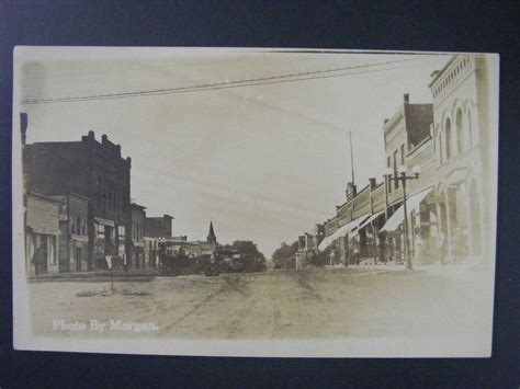 Laurens Iowa Ia South Third Street From Walnut Real Photo Postcard Rppc