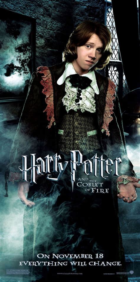 Harry potter movie barcode poster. Harry Potter and the Goblet of Fire Ron poster — Harry ...