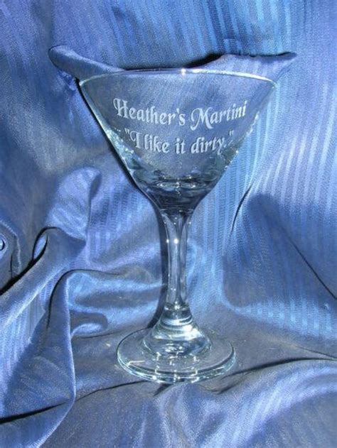 Custom Etched Engraved Martini Glass Personalized Martini Etsy