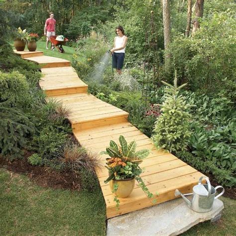 How To Build Curved Wooden Walkway
