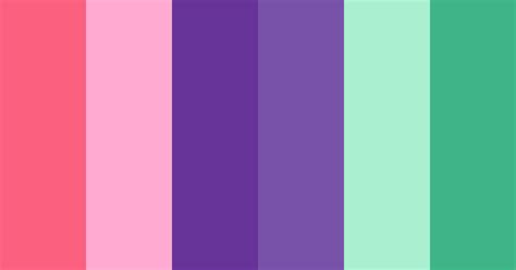 Pink Purple And Mint Color Scheme Green