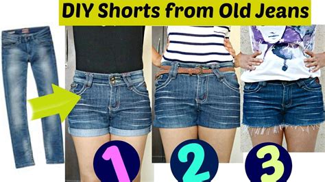 diy 3 easy ways to turn jeans into shorts shorts from old diy shorts jeans diy easy