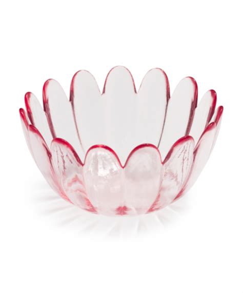 pink pastel glass flower bowl katie considers