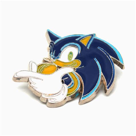 Otaku Game Sonic The Hedgehog Metal Enamel Pin Chestpin Badges Brooches