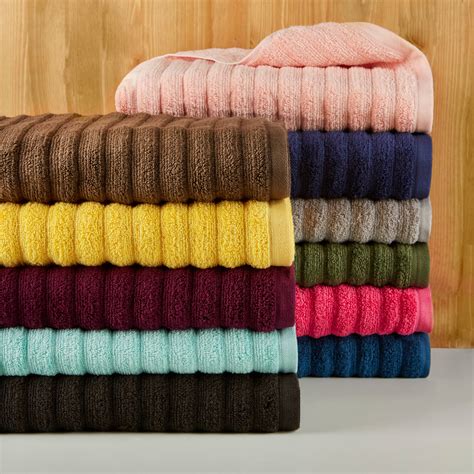 This set of beautifully soft 100% cotton bath towels will wrap you in cozy softness. Mainstays Performance Textured 6-Piece Bath Towel ...