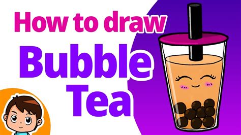 I wanted to keep experimenting with digital styles and i tried painting and it was kinda a miss. How to draw Bubble Tea (Boba Tea) | Step by step | Cute and Easy - YouTube