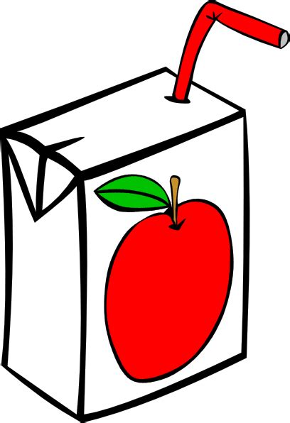 Then there's sure to be a carton of fruit juice in your rucksack. Apple Juice Carton Clip Art at Clker.com - vector clip art ...