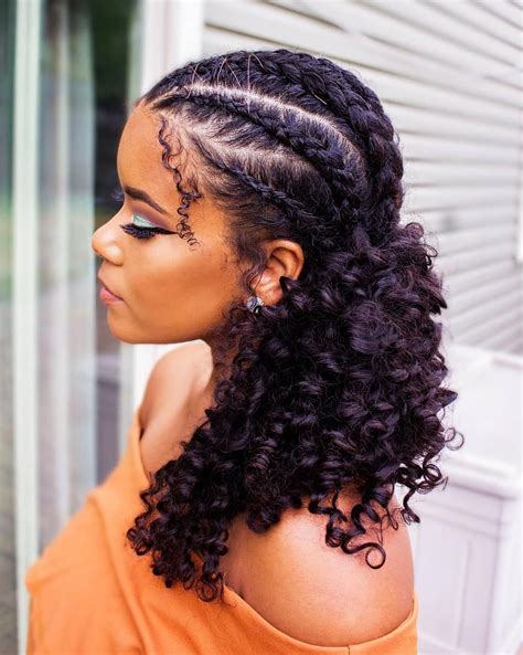 Sometimes, women with natural hair, no matter their hair length, experience hair loss around their hairline from tight hairstyles. 35 Natural Braided Hairstyles Without Weave