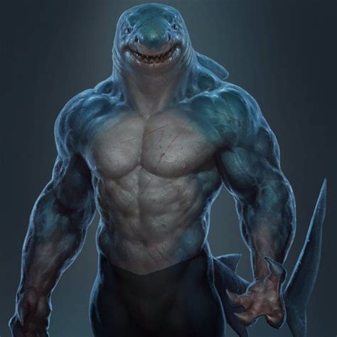 Iandroideu On Twitter Shark Art Shark Man Concept Art Characters
