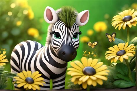 Cute Baby Zebra Graphic By Craftable · Creative Fabrica