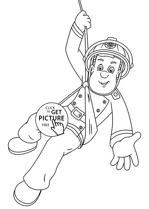 So print our coloring pages and celebrate him and all of our brave heroes. Fireman Sam is hero cartoon coloring pages for kids ...