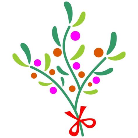 Christmas Mistletoe Cuttable Design Png Dxf Svg And Eps File Etsy