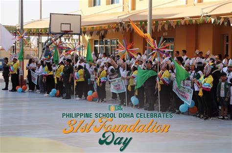 Philippine School Doha Celebrates 31st Foundation Day Philippine