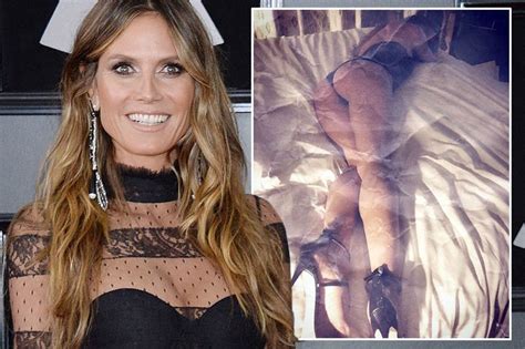 Ageless Heidi Klum 44 Strips To Her Thong To Share Cheeky Snaps From Bed After The Grammy