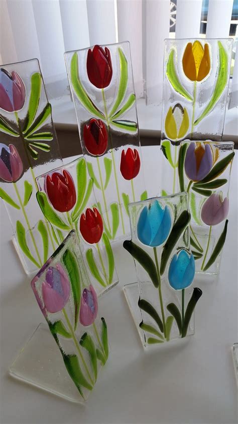 20170301 132901 Fused Glass Tulips Freestanding Marie Maher Flickr