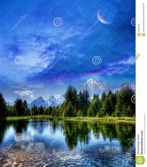 Dreamy Landscape Stock Image Image Of Creative Ocean 29898765