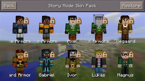 141 Update New Minecraft Story Mode Skin Pack Minecraft Amino