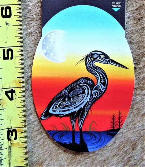 Ojibway First Nation Crane Clan Vinyl Etsy