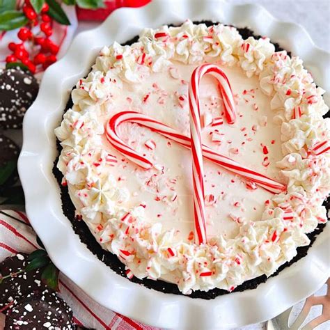 Candy Cane Pie Candy Cane Pie Peppermint Pie Recipe Christmas Food Desserts