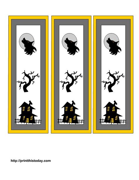 Free Printable With Haunted House Tree And Moon Haunted House