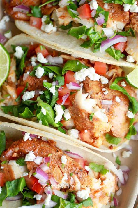 Easy Fish Tacos With Homemade Fish Taco Sauce Spend With Pennies