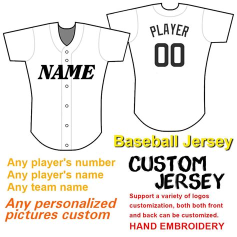 2020 Men Custom Baseball Jersey Embroidered Numbers And Team Names