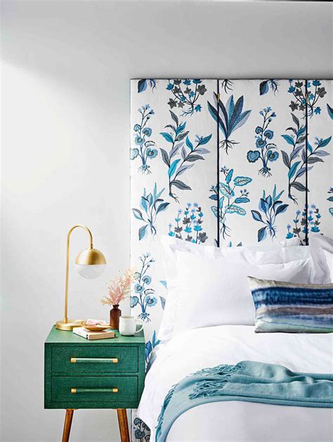 Wallpaper As A Headboard A Creative And Affordable Solution For
