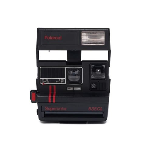 Vintage Camera Polaroid 635 Cl Supercolor Red Stripes Instant Etsy