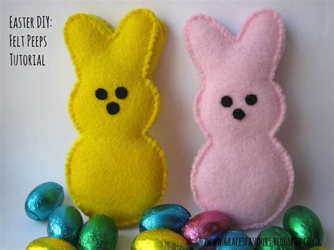Graces Favours Craft Adventures How To Felt Easter Peeps Bunnies