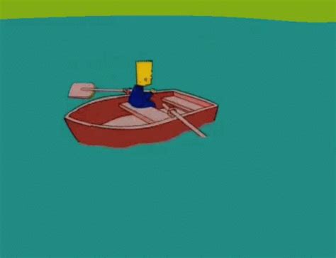 Rowing Boat Gif Rowing Boat Simpsons Discover And Share Gifs