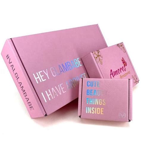 Small Mailing Cute Shipping Boxes In Pink Colors For Packing China