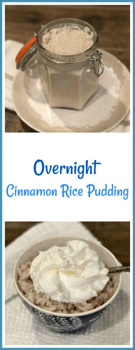 Overnight Cinnamon Rice Pudding Pams Daily Dish