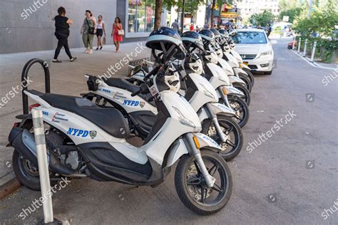 New York Police Department Nypd Scooters Editorial Stock Photo Stock