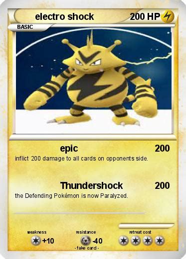 Pokémon Electro Shock 2 2 Epic My Pokemon Card