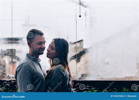 Loving Couple Against The Background Of The Window Stock Image Image Of Human Beauty 103478361