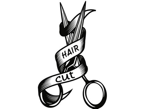 Barber shop wall sticker personalised decal clippers art hair graphic bb2 | ebay. Hairstylist Logo #3 Scissors Salon Barber Shop Haircut ...