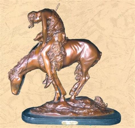 Frederic Remington Bronze End Of The Trail Statue