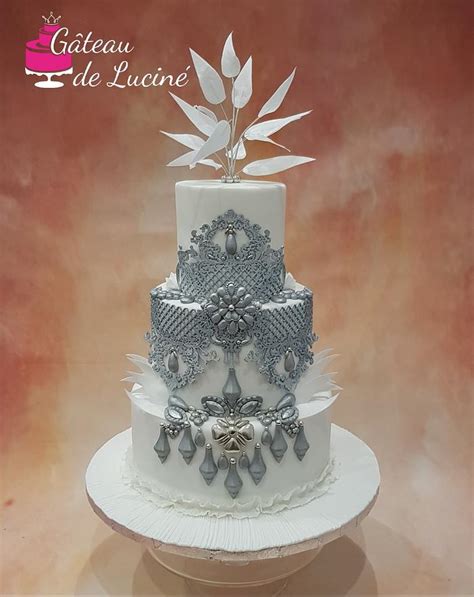 Jeweled Wedding Cake Decorated Cake By Gâteau De Luciné Cakesdecor