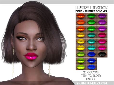 Recolor Of My Original Lustre Lipstick Found In Tsr Category Sims 4