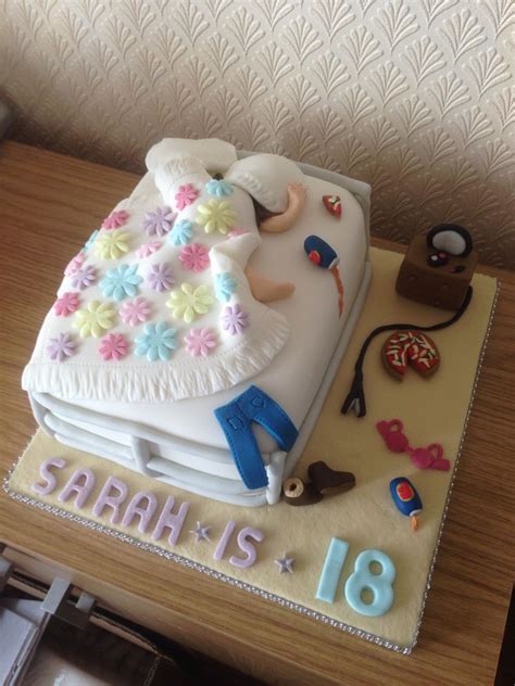 When to share the 18 birthday cake image on social networks? 18th messy bed | 18th birthday cake for girls, Birthday ...
