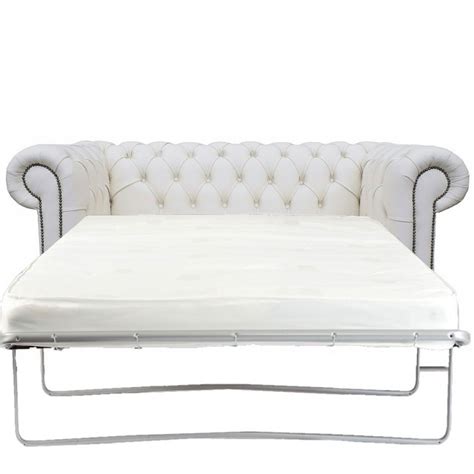 Investing in one, or several, is therefore a sound move. Chesterfield White Genuine Leather 2 seater sofa bed